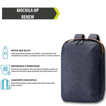 Mochila para notebook resistente a água hp - 1a212aa abl - Bolsas e  Mochilas para Notebook - Magazine Luiza