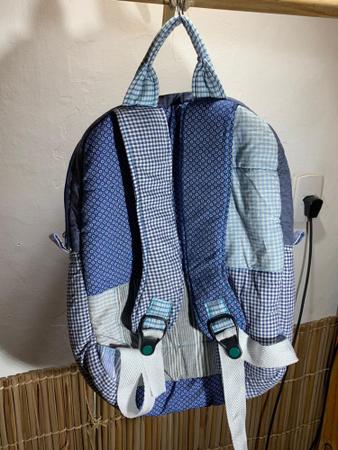 Mochila patchwork mix de estampas Deboch Mochilas Magazine Luiza