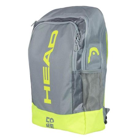 Mochila Raqueteira HEAD Core BackPack Cinza e Amarelo Raqueteira