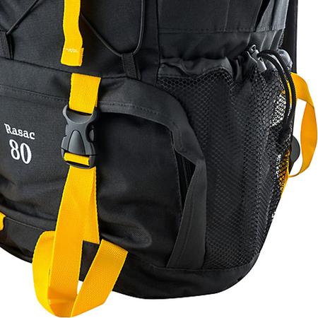 Mochila Rasac 80L Preto e Amarelo Klimber Mochilas Magazine Luiza