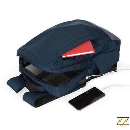 Imagem de Mochila Reforçada P/ Notebook Com Entrada Usb Nylon Premium