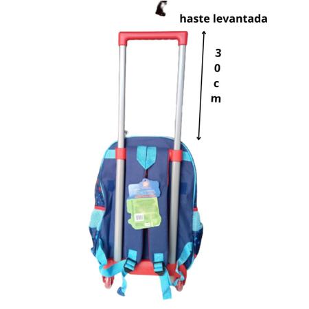 Mochila Com Rodas Com Capuz Gato Galáctico GG3532K Clio - Welban