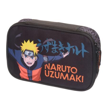 Estojo Infantil Naruto Shippuden Aldeia Da Folha Presente Menino