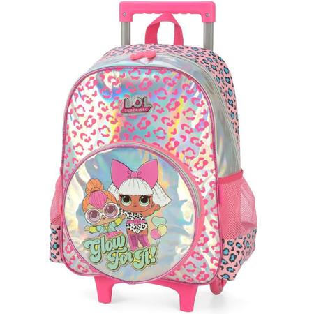 Imagem de Mochila Rodinhas Sem Alça Luxcel Lol Surprise Pink