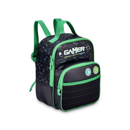 Imagem de Mochila Rodinhas Video Game com Lancheira e Estojo Infantil