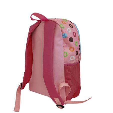 Imagem de Mochila rosa escolar infantil doce donuts - leonora