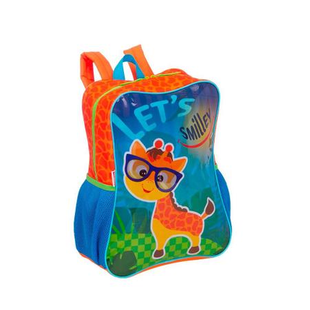 Mochila Sestini M Girafa 15 Litros Azul e Laranja Imagem de Mochila Sestini M Girafa 15 Litros Azul e Laranja