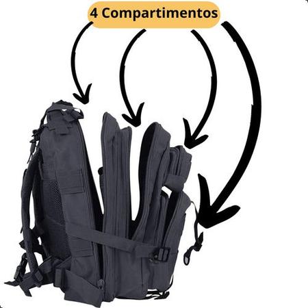 Mochila Tática Militar Reforçada 30 Litros - MP Fishing MP Mundo da Pescaria