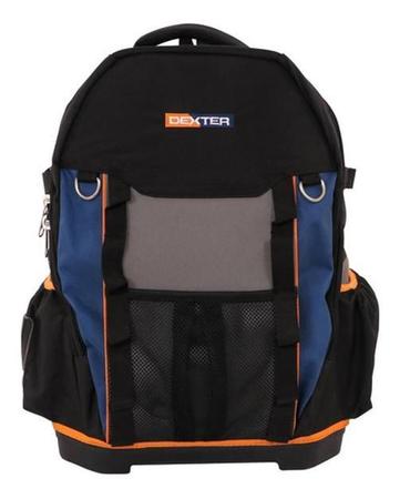 Mochila Tecido Profissional Ferramentas 50X35 Dexter Azul