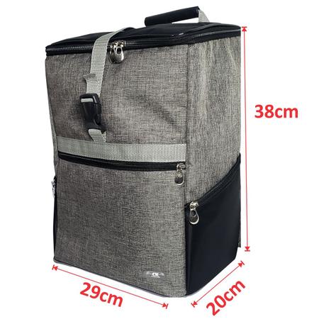 Mochila Cooler Térmica Laranja Bolsa 15 Litros Ice Flex