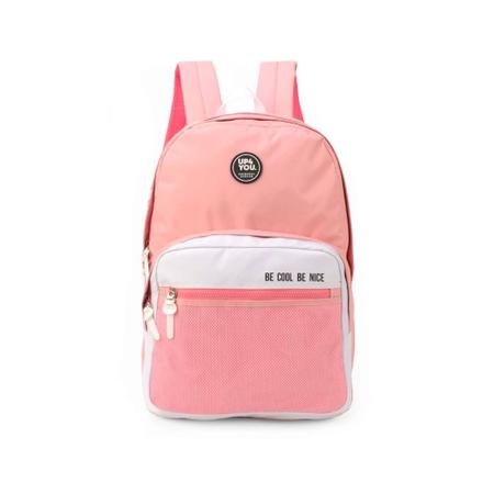 Mochila UP4You Be Cool Be Nice Rosa Mochilas Magazine Luiza