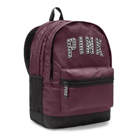 Mochila Victoria s Secret Bling Studs Bordo Mochilas e Pastas Magazine Luiza