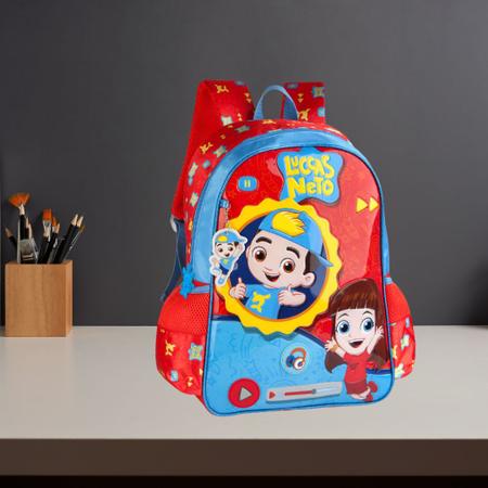 Mochila Infantil Luccas Neto Costas Com Som Clio Ln3236b