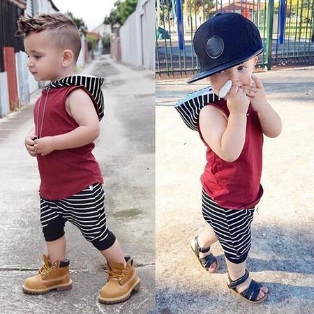 Moda Infantil Conjunto Menino Beb Roupas Estilosa Crian a Parly