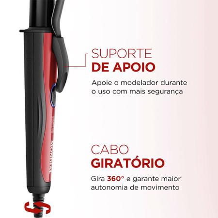 Imagem de Modelador de Cachos Red Infinity 210ºC Mondial Em-12 Bivolt