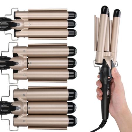 Imagem de Modelador de Cachos Triondas Triple Barrel Wave Babyliss 127V