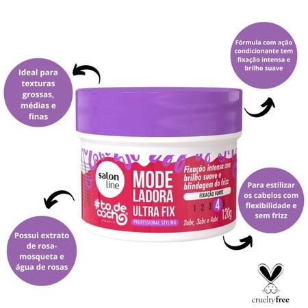 Imagem de Modeladora Ultra Fix Salon Line Todecacho 120G