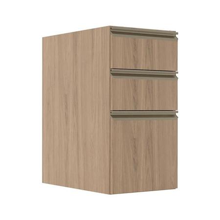 Imagem de Módulo Balcão 35cm 3 Gavetas 100% MDF Cozinha Modulada Gold Robel Hanover/Hanover