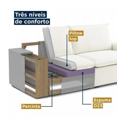 Imagem de Módulo Braço Direito para Sofá Modular Hug 105cm CabeCasa MadeiraMadeira