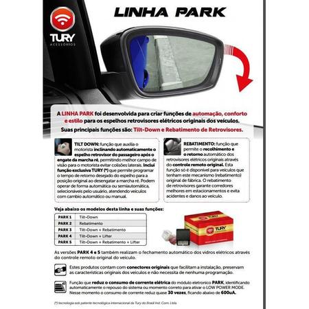 Modulo de Retrovisor Tilt Down Hyundai HB20 Tury PARK1.0.0Q