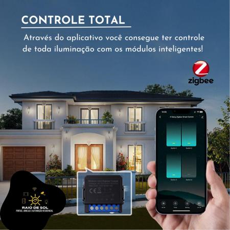 Imagem de Módulo Inteligente Zigbee Mini 1 Canal Novadigital Preto