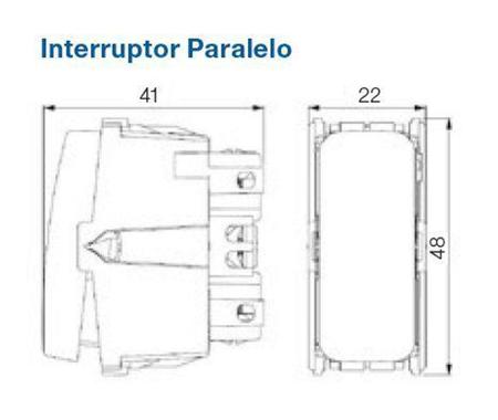 Imagem de Módulo Interruptor 250v - Paralelo 10A - Composé Branco 13203022- WEG