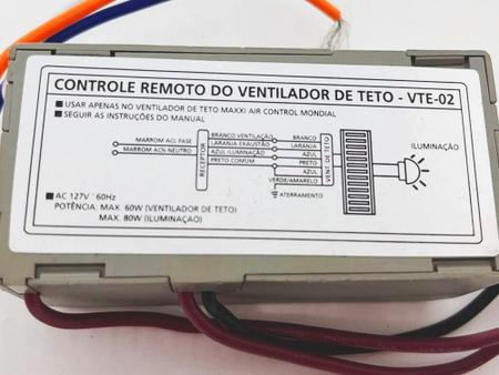 Imagem de Módulo Receptor Ventilador Teto Vte-02 Vte-04 127V Mondial