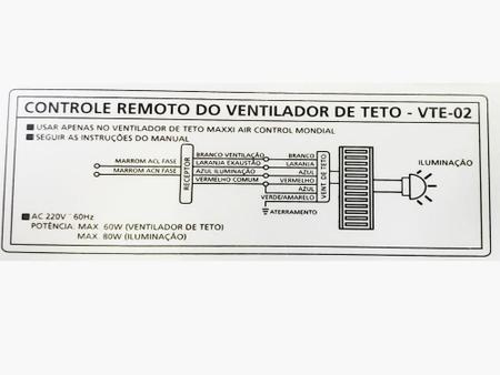 Imagem de Módulo Receptor Ventilador Teto Vte-02 Vte-04 220V Mondial