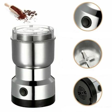 Moedor Café Portátil Bivolt Aço Inoxidável Moer Grãos E - Correia Imagem de Moedor Café Portátil Bivolt Aço Inoxidável Moer Grãos E