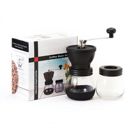 Imagem de Moedor de Café Manual Coffee Bean Grinder Núcleo de Cerâmica e Pote de Vidro - JC