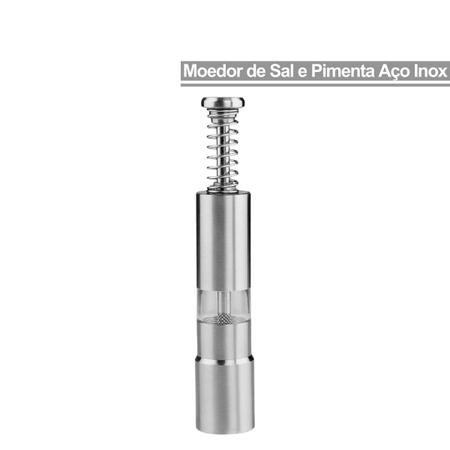 Moedor Gourmet Manual Grãos Sal Pimenta Temperos Especiarias Cozinha Inox - Clink Imagem de Moedor Gourmet Manual Grãos Sal Pimenta Temperos Especiarias Cozinha Inox