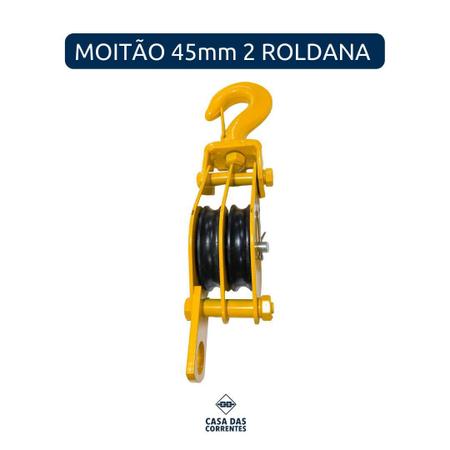 Imagem de Moitão 45mm - 2 Roldanas - 520kg - Casa das Correntes