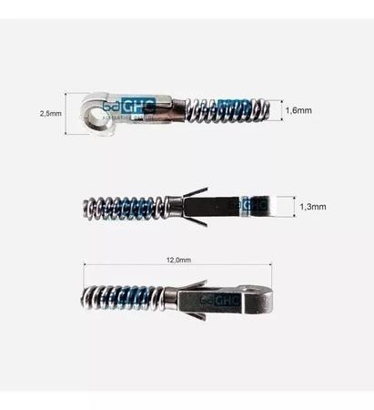 Imagem de Molas MD 210 Conserto Óculos Cinza 1,4mm (20 uni)