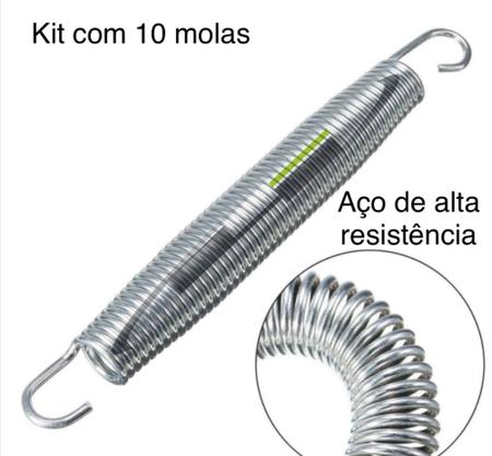 Imagem de Molas Para Cama Elástica Kit C/ 10 Peças 14 Cm