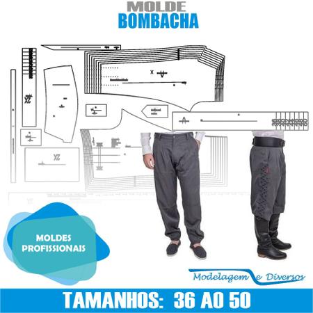 Molde Bombacha, Modelagem&Diversos, Tamanhos 36 Ao 50 - Armarinhos