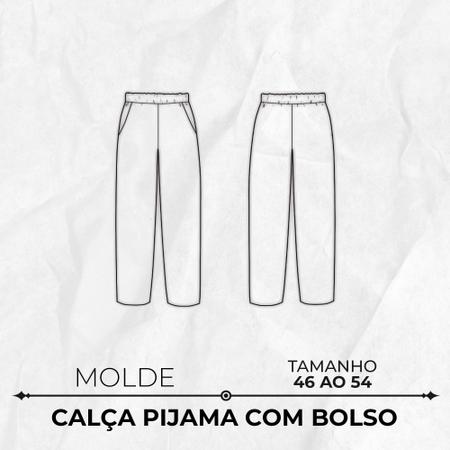 Molde calça pantalona pijama com bolso by Wania Machado - EDITORA CLUBE DA  COSTUREIRA (TOLEDO - PR) - Conjunto de Roupa Feminina - Magazine Luiza