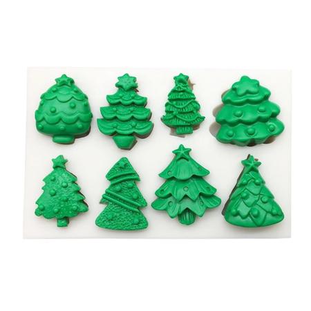 Imagem de Molde De Silicone Árvores De Natal Para Decorar E Biscuit