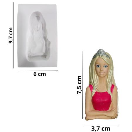 Molde de silicone rosto Barbie P - Banho de Lua