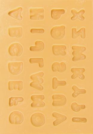 Imagem de Molde de Silicone para Biscuit Casa da Arte - Modelo: Alfabeto Pequeno 346