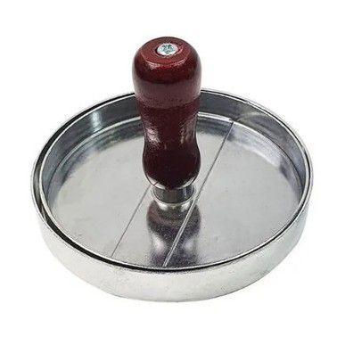 Imagem de Molde/Prensador P/ Hambúrguer Artesanal Inox Forma 11 Cm