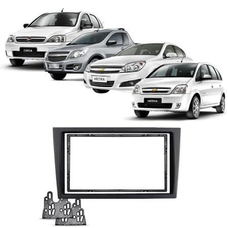 Imagem de Moldura 2 Din Corsa/Vectra/Montana/Meriva Preta JP/CH EPX 210 - Expex