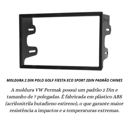 Imagem de Moldura 2 din polo golf fiesta eco sport 2din padrão chines