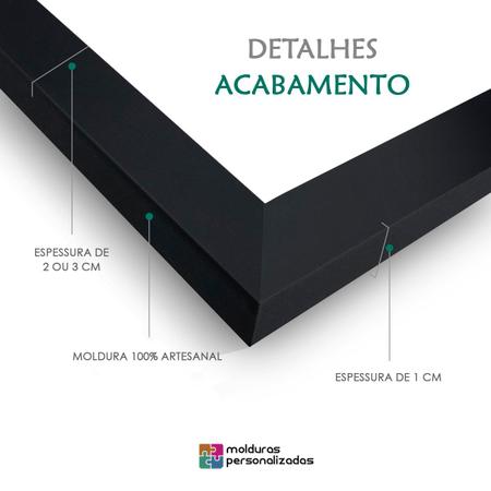 Imagem de Moldura 50x50 para Quebra Cabeça Quadrado com Proteção Petg