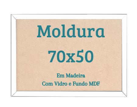 Imagem de Moldura 70x50 Quebra Cabeça 1000 Peças 50x70 Quadro Com Vidro