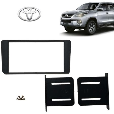 Imagem de Moldura de Rádio Toyota Hilux 2008 SR 2 Din Preto