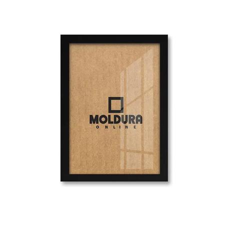 Moldura Decorativa A3 Preta - Moldura Online Imagem de Moldura Decorativa A3 Preta