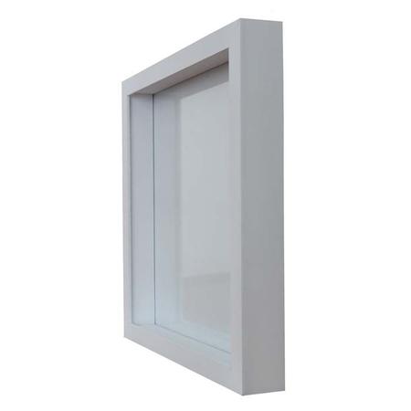 Imagem de Moldura Decorativa Caixa Alta 30x30cm Branco Com Vidro