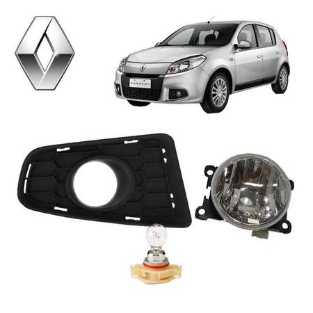 Moldura+Farol Auxiliar Sandero 2012 ARTEB H16 LD - AI Imagem de Moldura+Farol Auxiliar Sandero 2012 ARTEB H16 LD