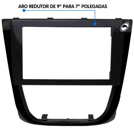 Moldura Painel 2 Din 9 Polegadas Gol Saveiro Voyage G5 Black - Ludovico Imagem de Moldura Painel 2 Din 9 Polegadas Gol Saveiro Voyage G5 Black