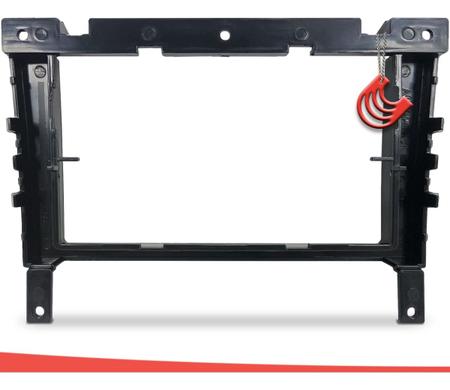 Imagem de Moldura Painel 2 Din Central Multimidia Dvd Mp5 Preta Volkswagen Vw Gol Parati Saveiro G3